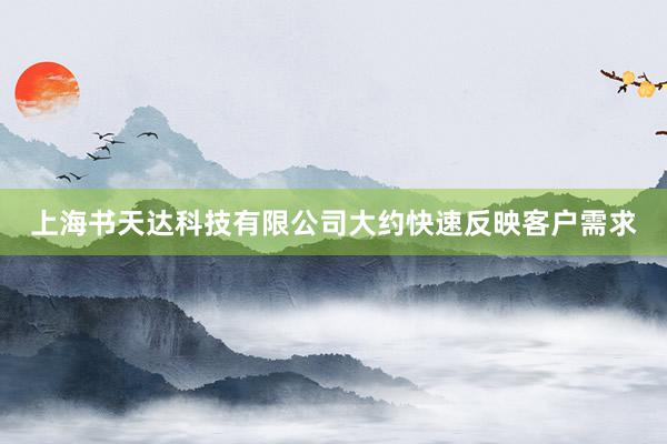上海书天达科技有限公司大约快速反映客户需求